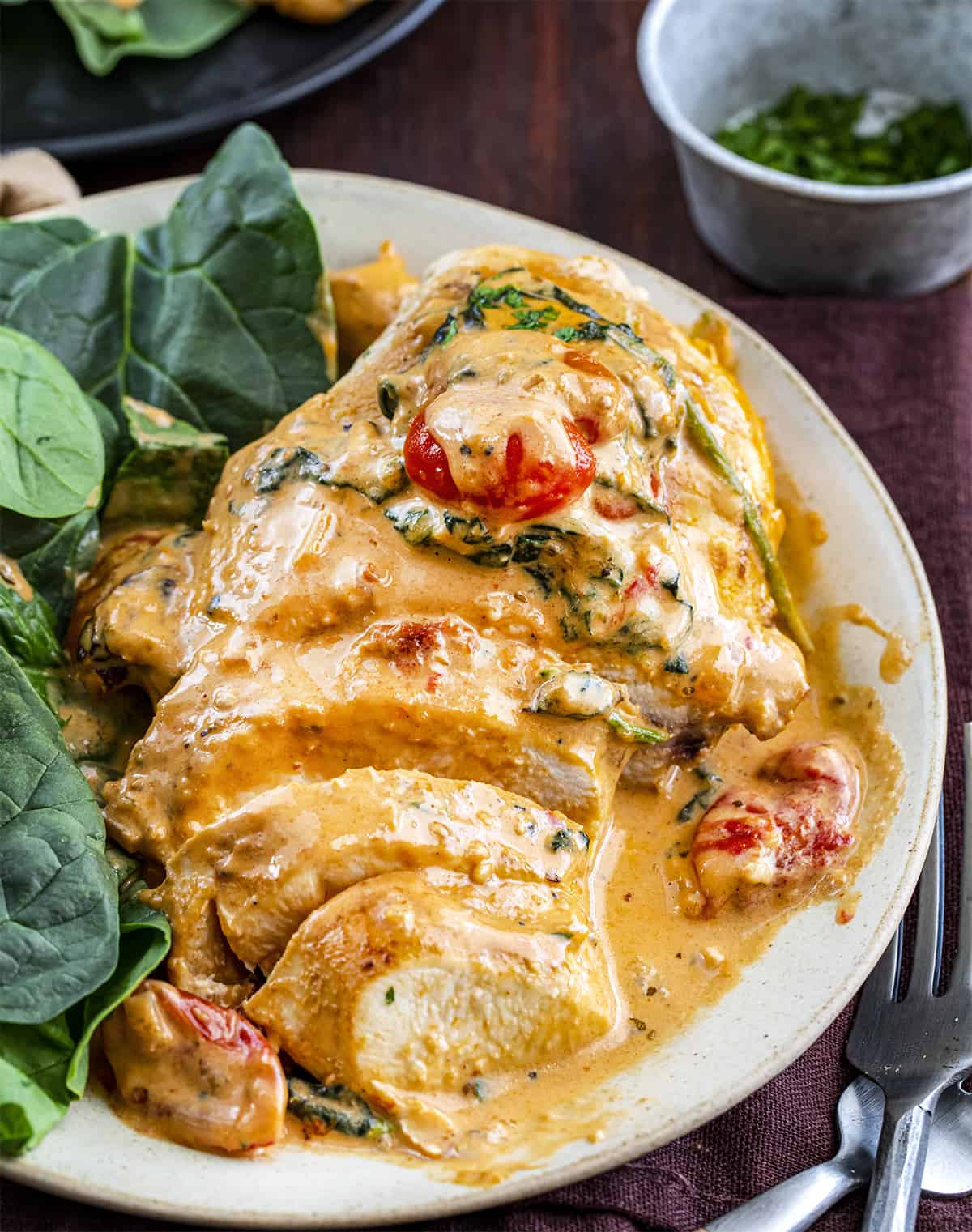 Sliced Chicken Breast Covered in Tuscan Sauce. Dinner, Supper, Chicken Recipes, What to Cook for Dinner, Easy Chicken Recipe, How to Make Tuscan Chicken, What is Tuscan, Creamy Tomato Sauce Chicken, Kid Favorites Dinner, i am homesteader, iamhomesteader