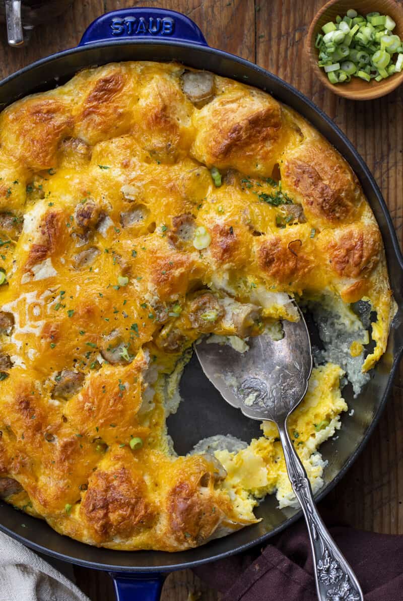 Biscuits and Gravy Breakfast Bake I Am Homesteader