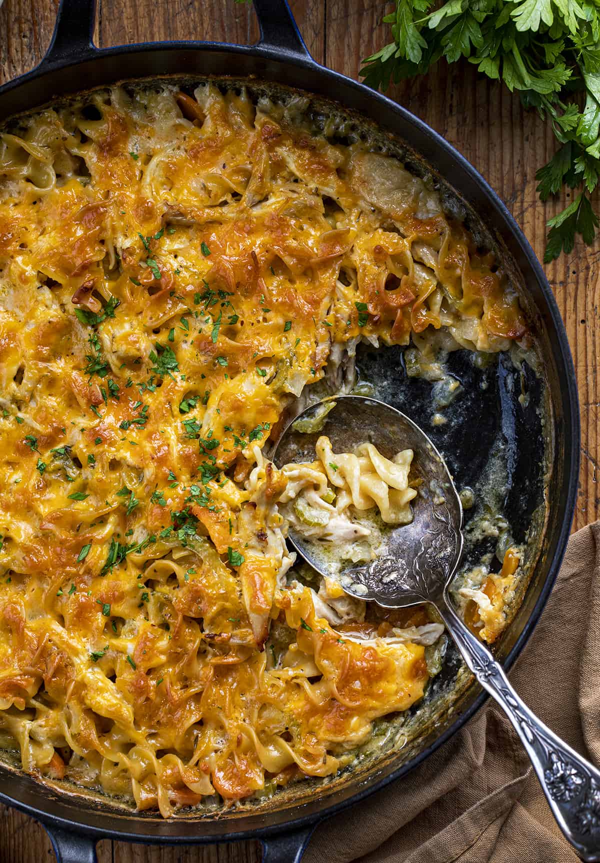 Skillet Chicken Noodle Casserole Grandma's Things