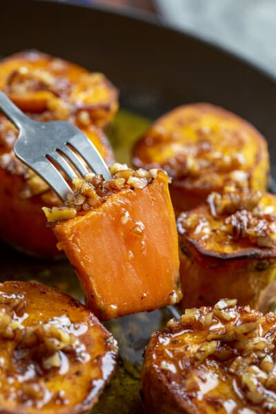 Fondant Sweet Potatoes with Bourbon Pecan Glaze - I Am Homesteader