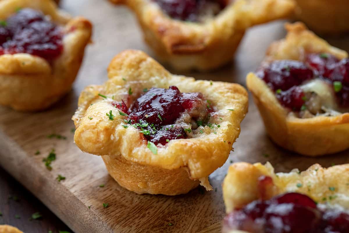 Sausage Cranberry Brie Bites - I Am Homesteader