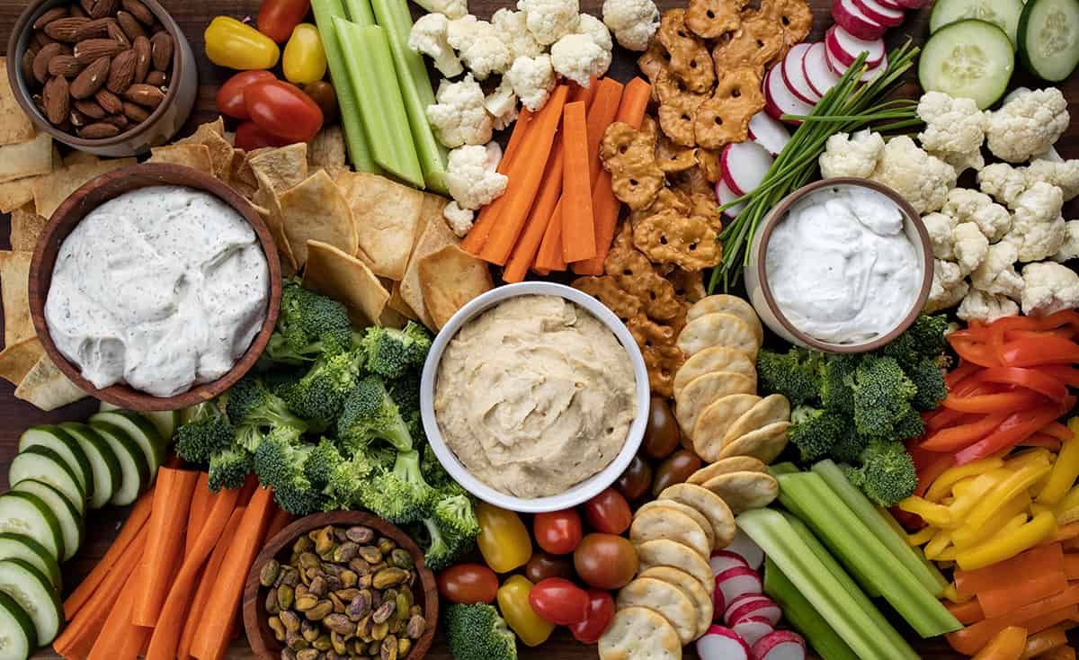 A Vegetable Tray - Vegetable Charcuterie Board