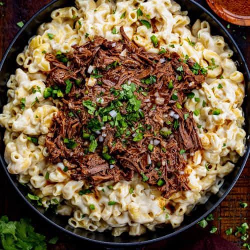 Shredded Beef Macaroni and Cheese - I Am Homesteader