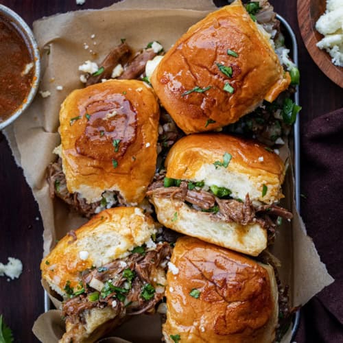 Shredded Beef Sliders - I Am Homesteader