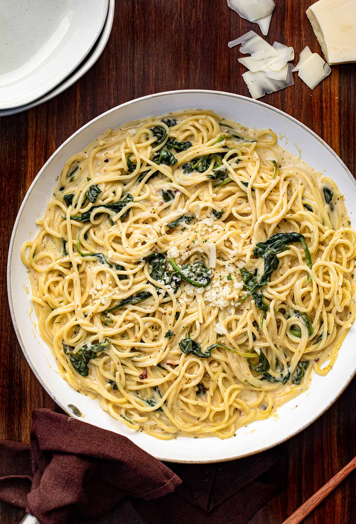 Skillet of Asiago Pasta.