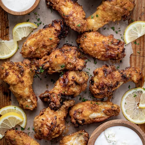 Air Fryer Buffalo Lemon Pepper Wings - I Am Homesteader