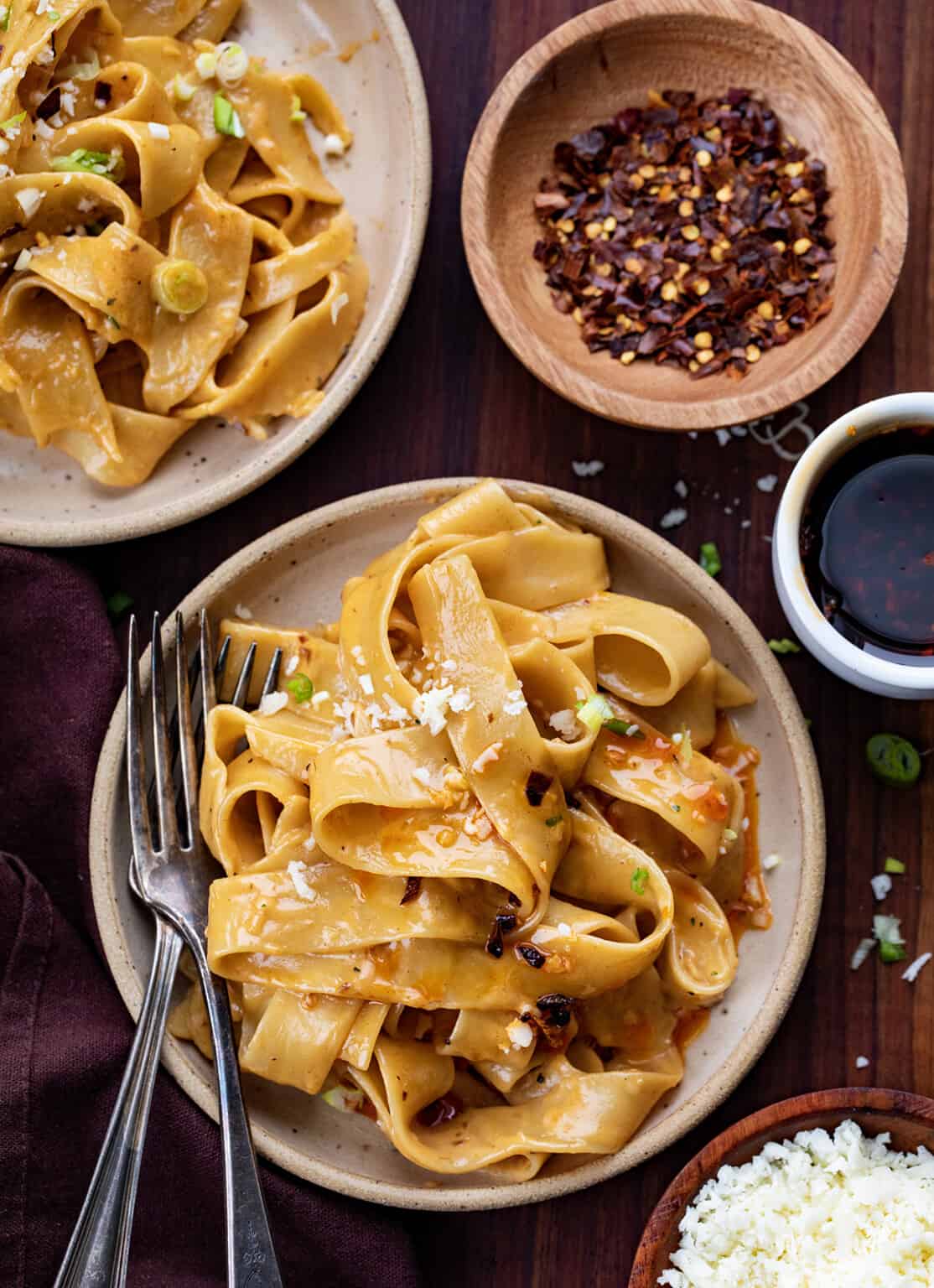 Chili Oil Garlic Butter Pasta I Am Homesteader