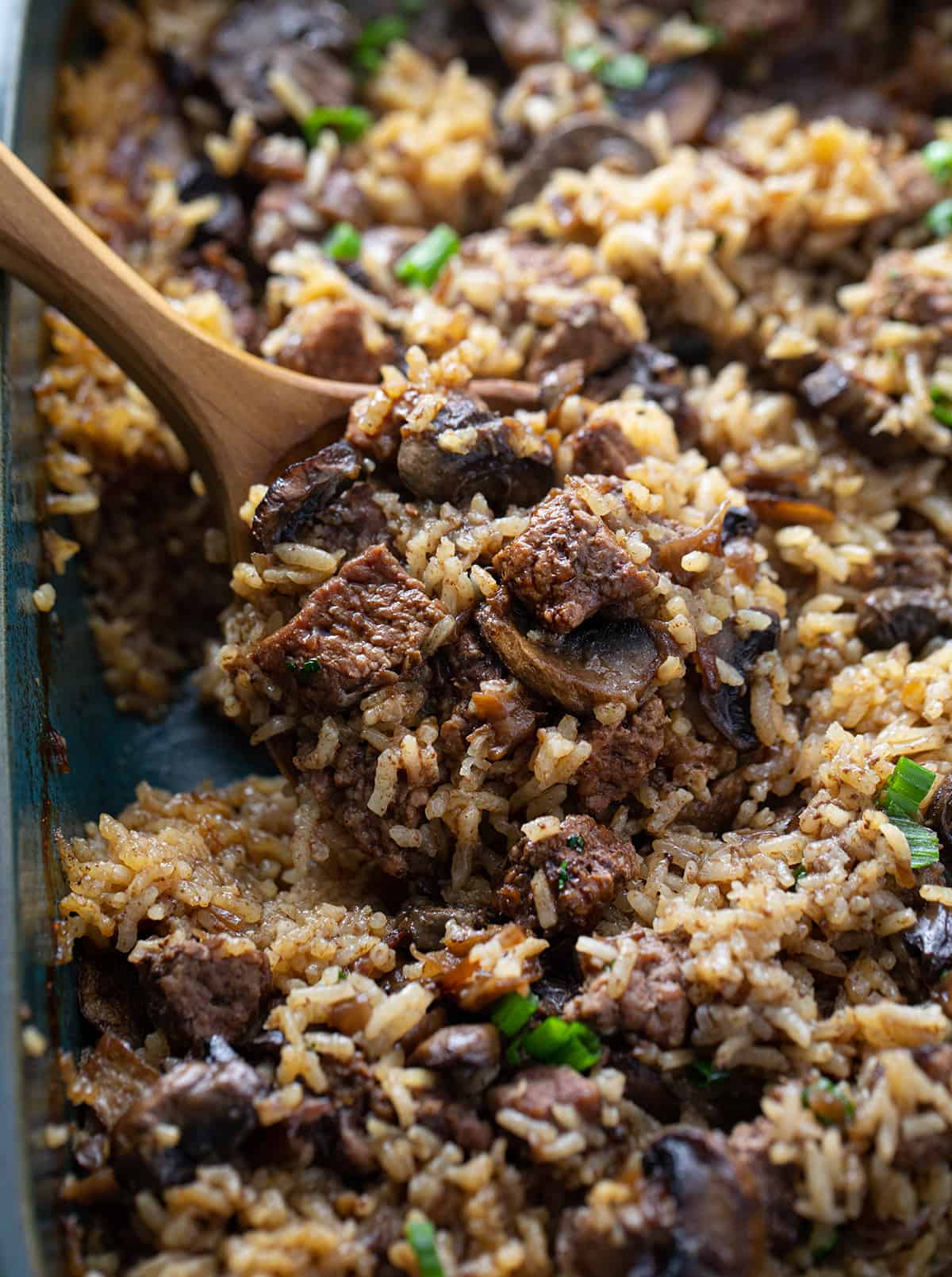 Cube Steak Mushroom Casserole-image