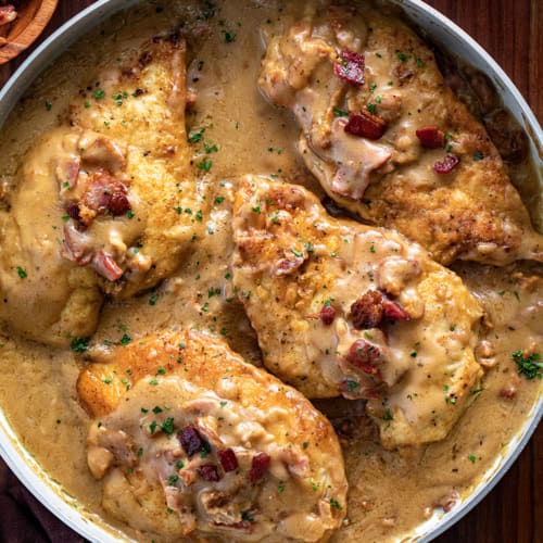 Smothered Chicken - Immaculate Bites