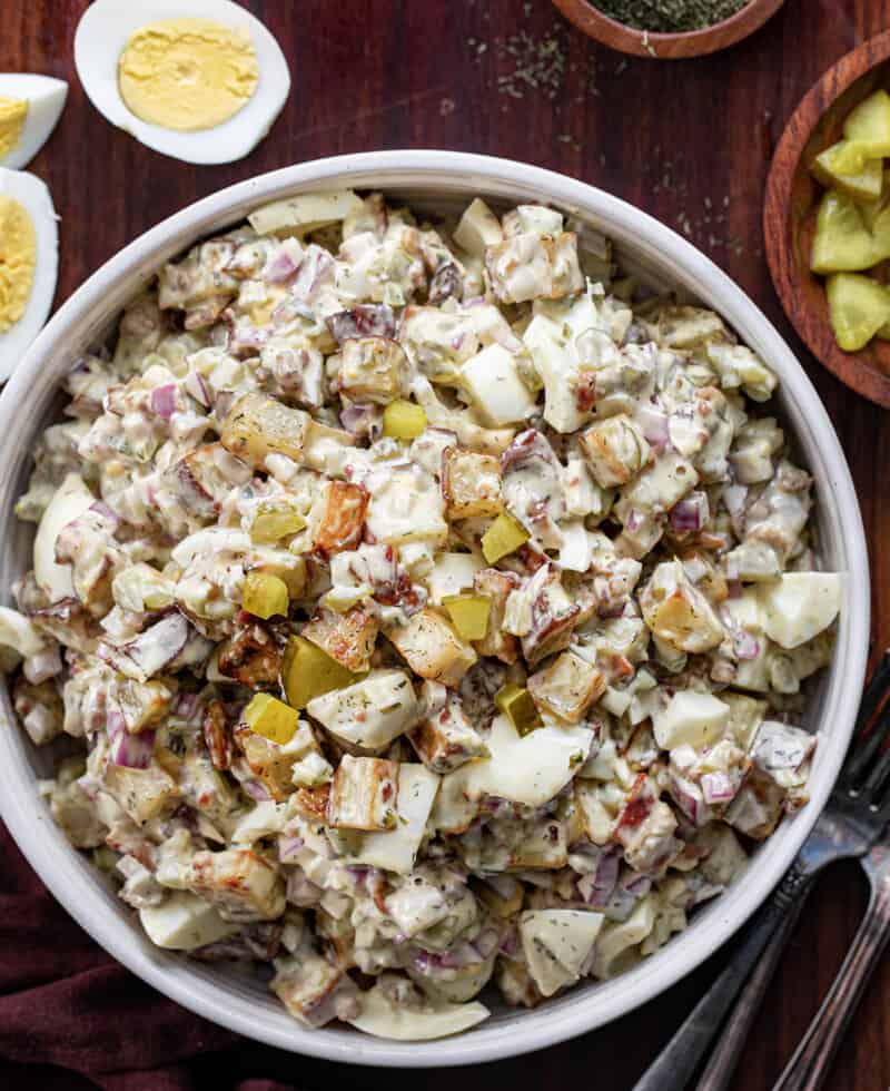 Dill Pickle Roasted Potato Salad I Am Homesteader