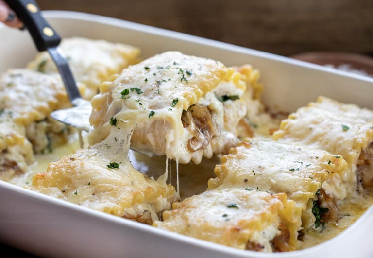 French Onion Lasagna RollUps I Am Homesteader