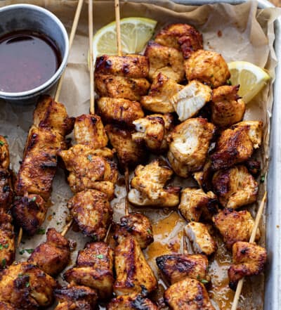 Lemon Pepper Chicken Skewers - I Am Homesteader