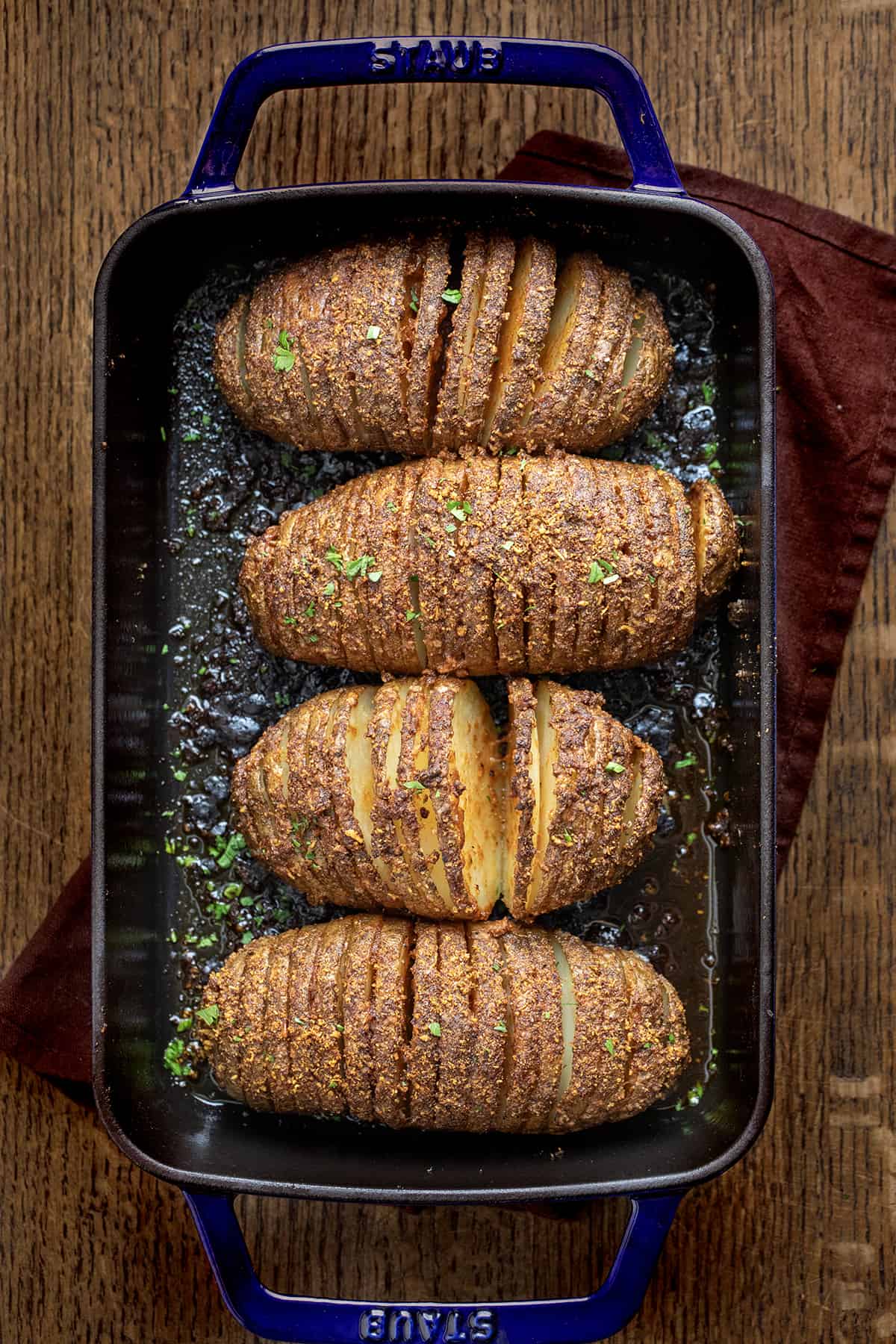 Mini Parmesan And Garlic Hasselback Potatoes - Scrummy Lane