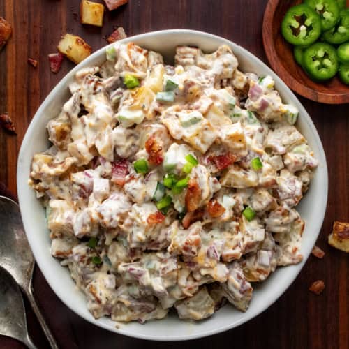 Jalapeño Popper Roasted Potato Salad - I Am Homesteader