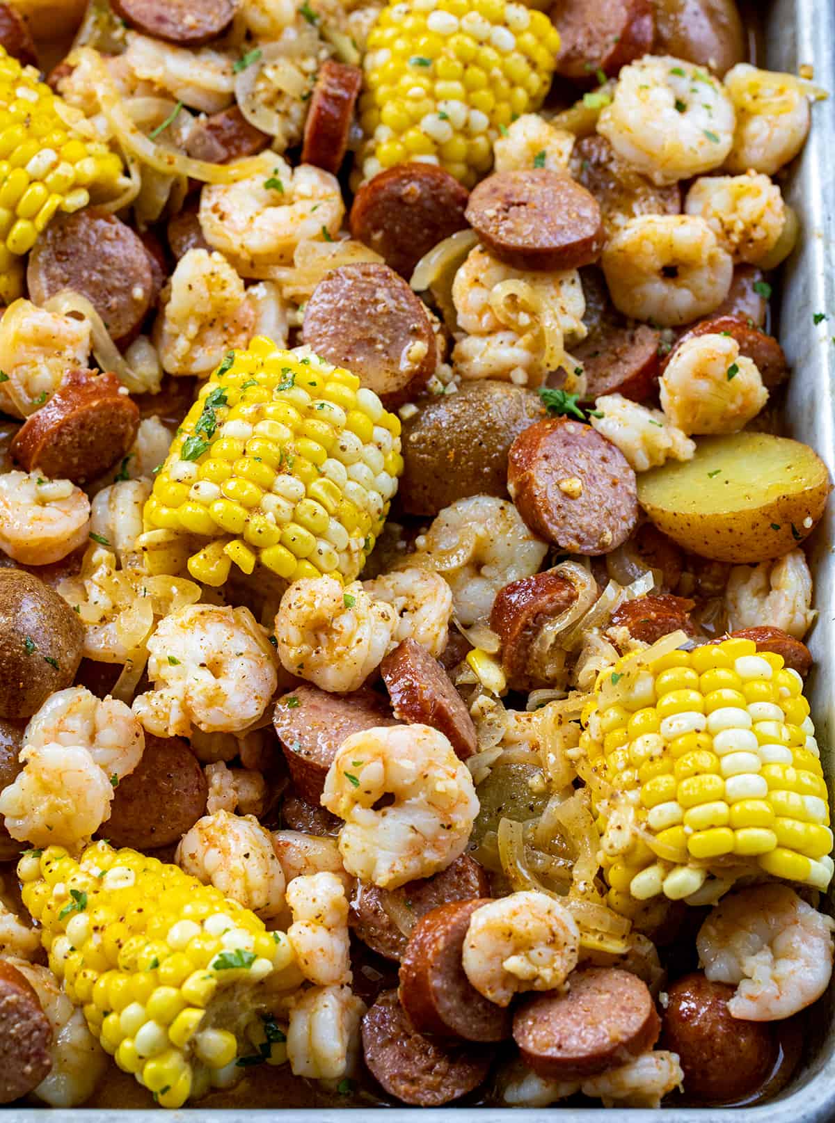 Pan with Easy Shrimp Boil.