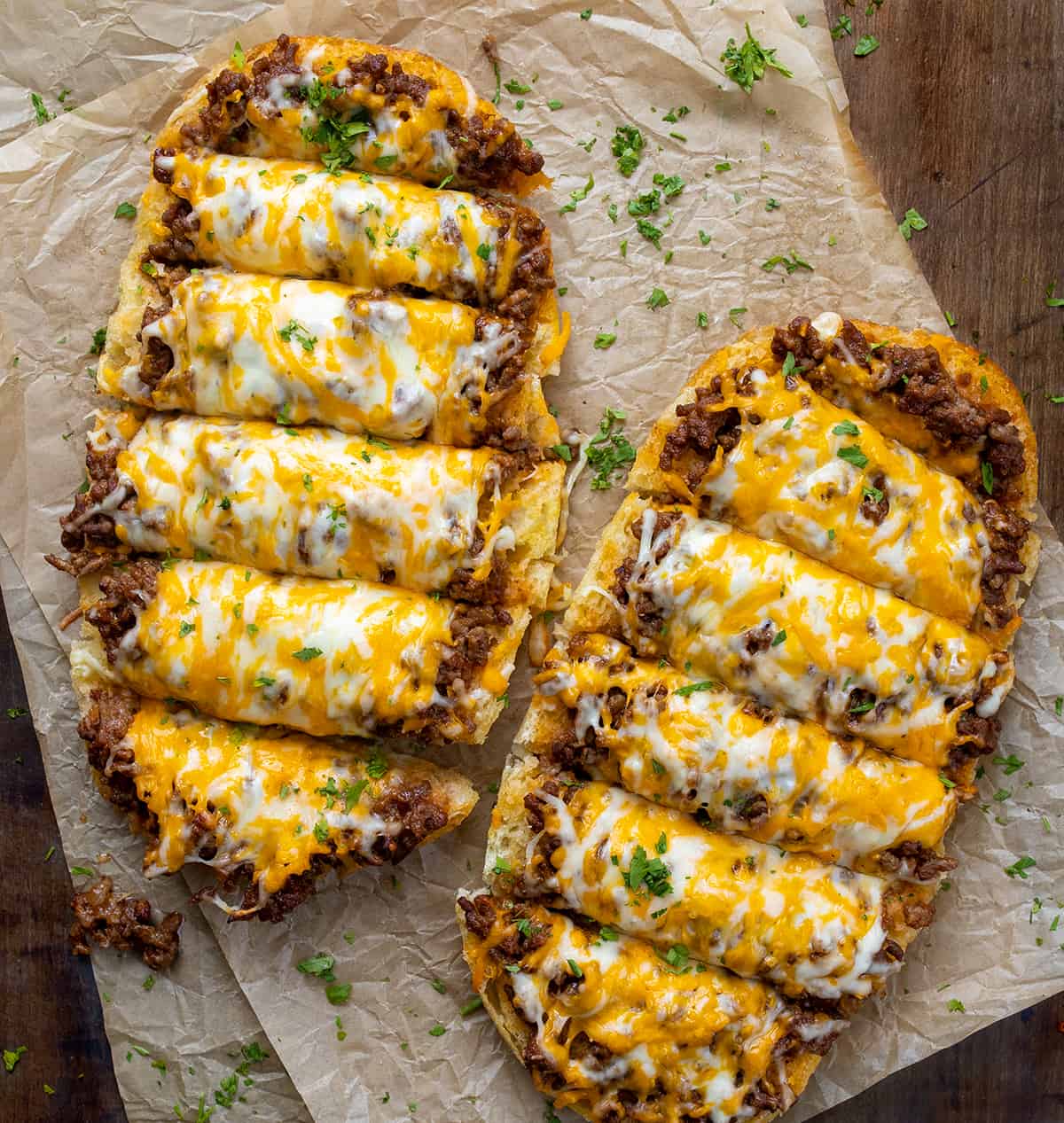 Garlic Bread Sloppy Joes