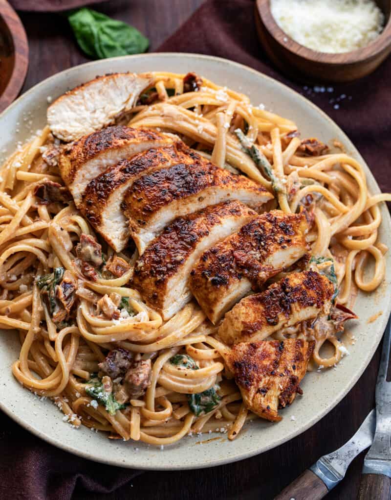 Spicy Tuscan Chicken Pasta - I Am Homesteader