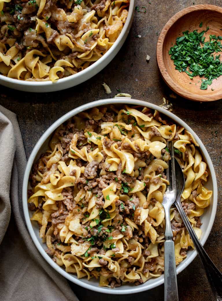 French Onion Beef Casserole - I Am Homesteader