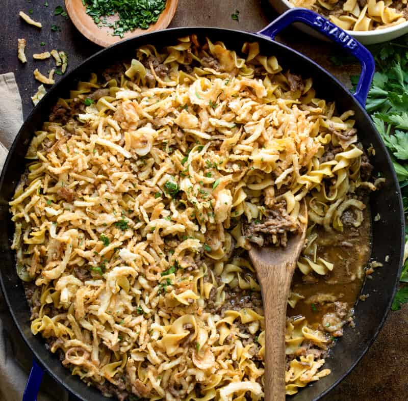 French Onion Beef Casserole - I Am Homesteader