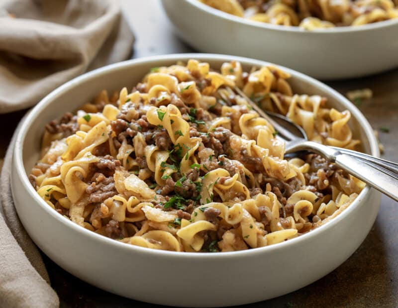 French Onion Beef Casserole - I Am Homesteader