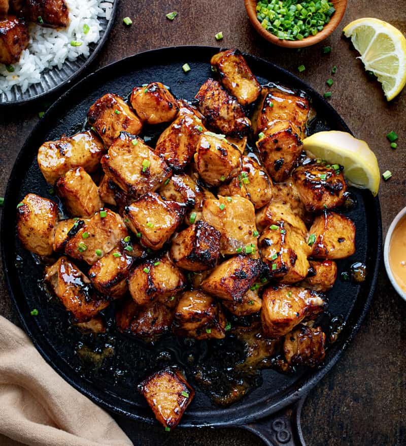 Air Fryer Bang Bang Salmon Bites - I Am Homesteader