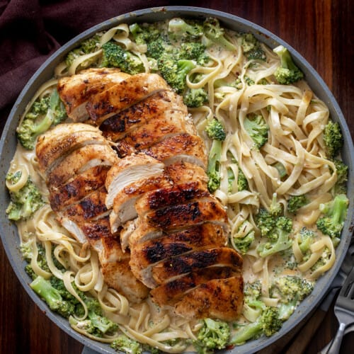 Cajun Chicken and Broccoli Alfredo Pasta - I Am Homesteader