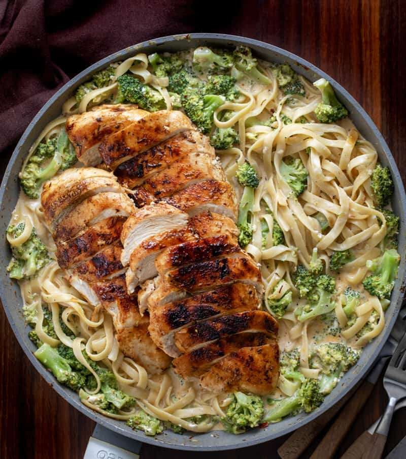 Cajun Chicken and Broccoli Alfredo Pasta - I Am Homesteader