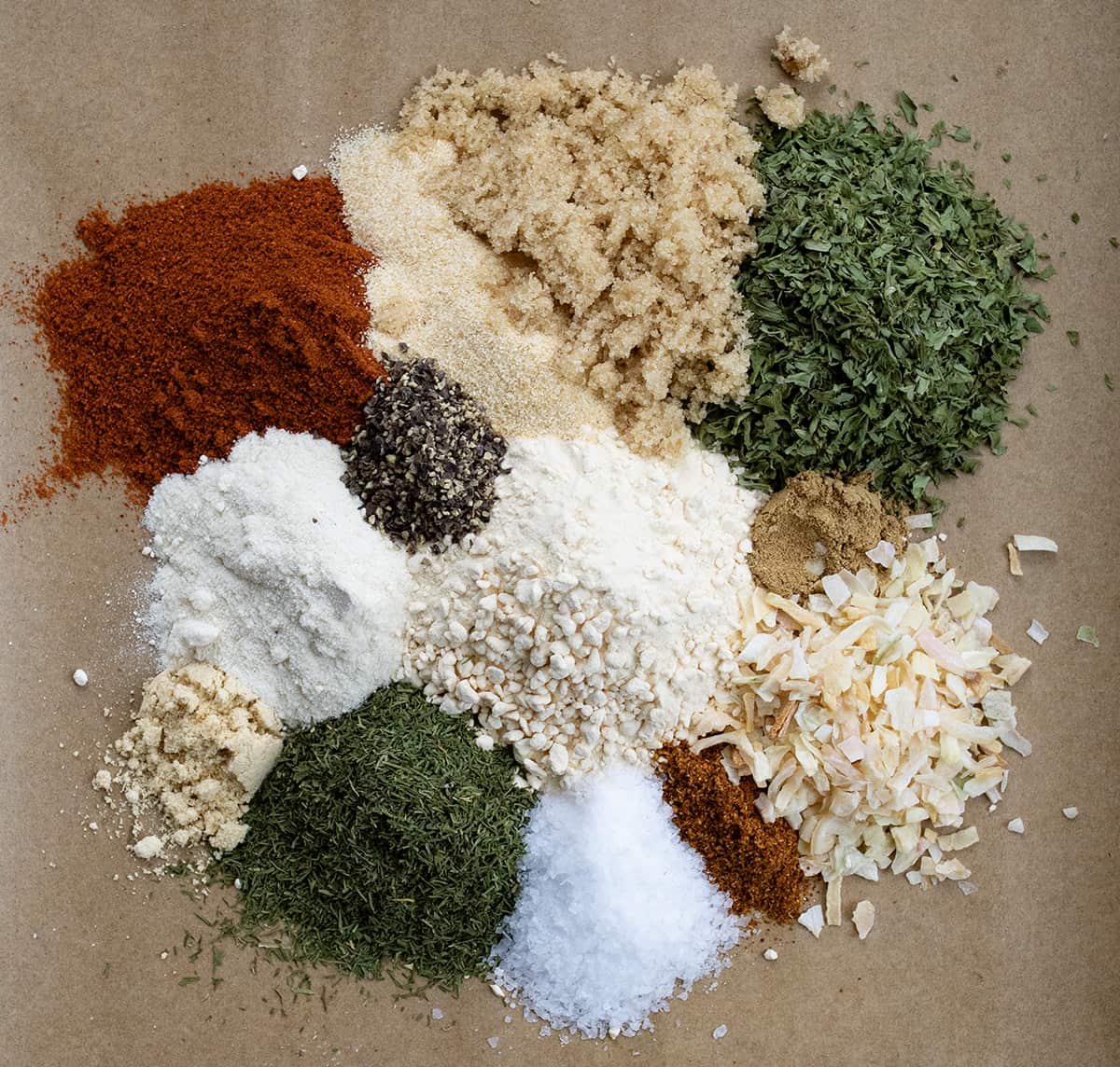 Spices and Seasonings for Cowboy Ranch Seasoning Blend.