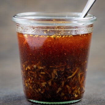 Jar of Creole Garlic Chili Oil.