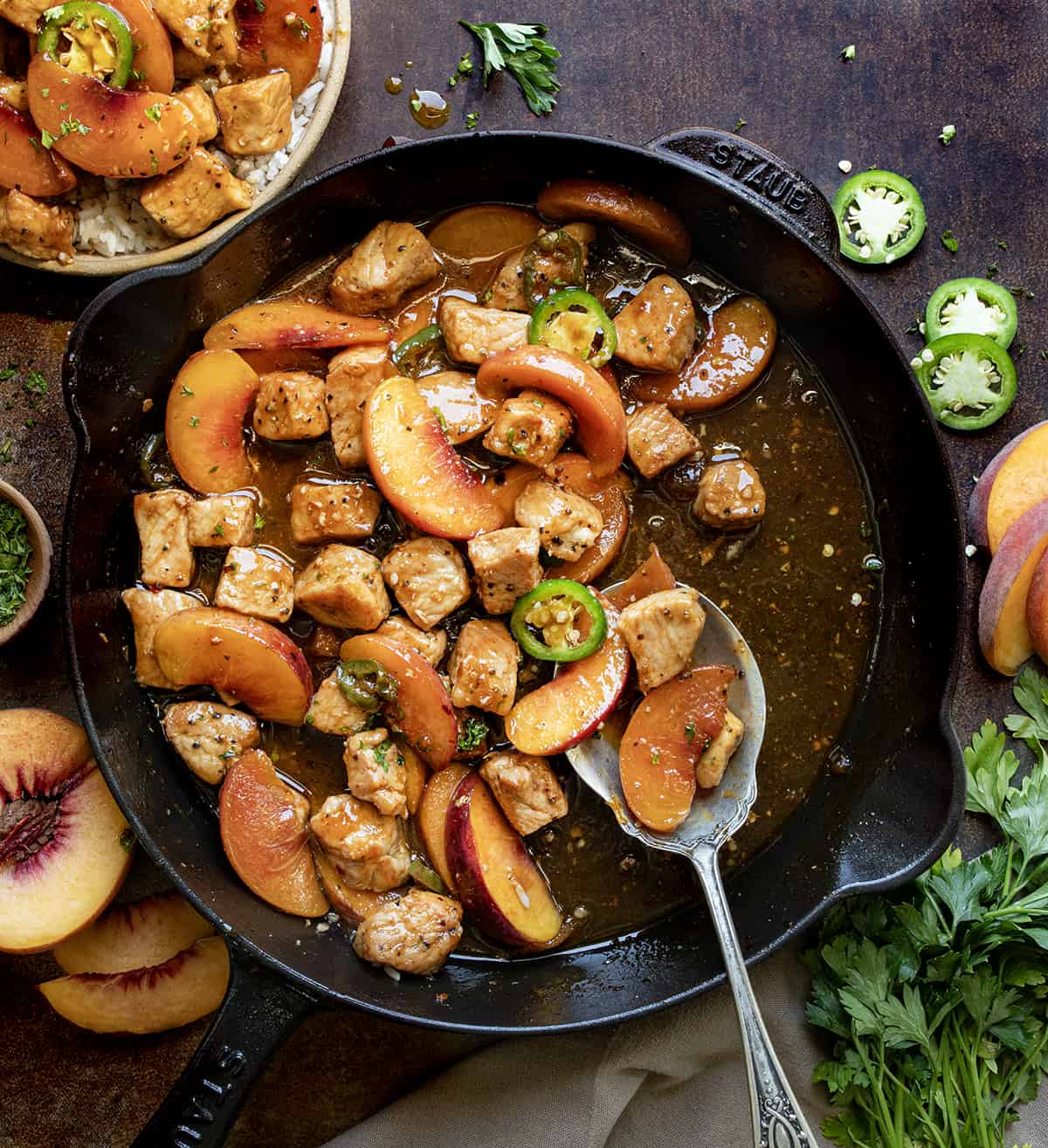 Jalapeno Peach Pork Bites