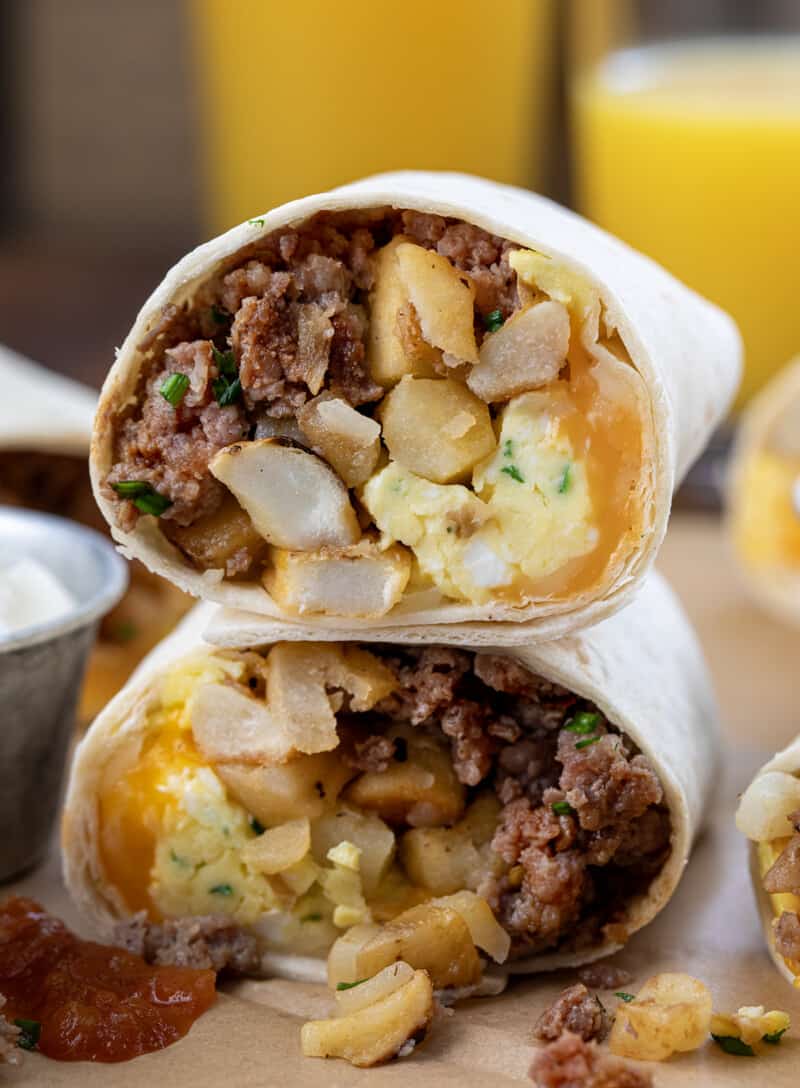 Freezer Breakfast Burritos - I Am Homesteader