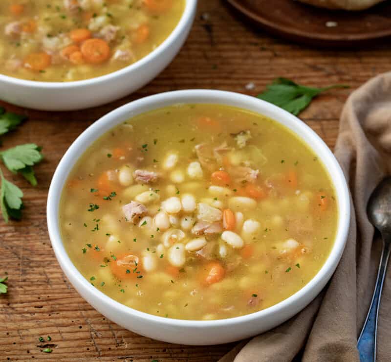 Navy Bean Ham Bone Soup - I Am Homesteader