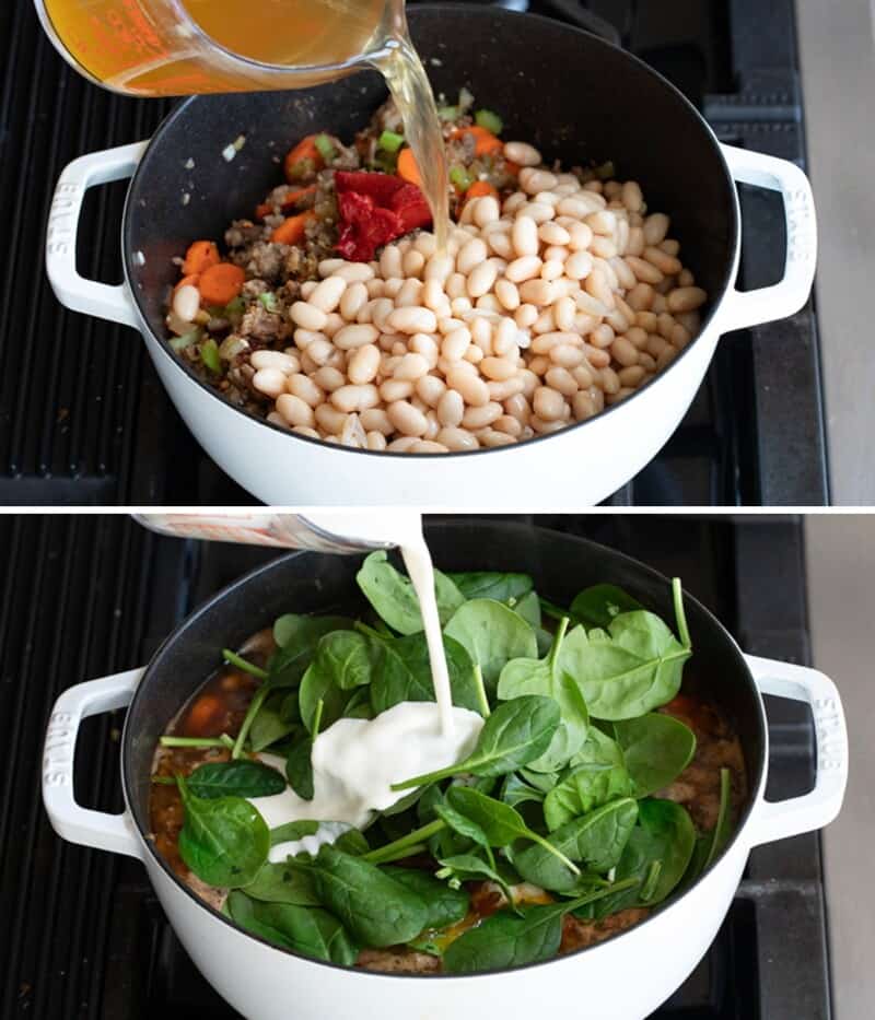 Tuscan White Bean Soup - I Am Homesteader