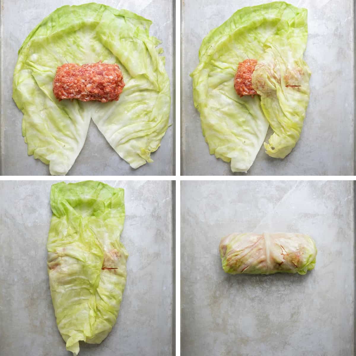 How to wrap and roll Cabbage Rolls.