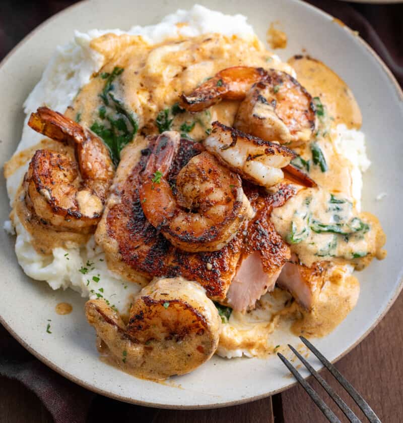 Cajun Salmon and Shrimp - I Am Homesteader