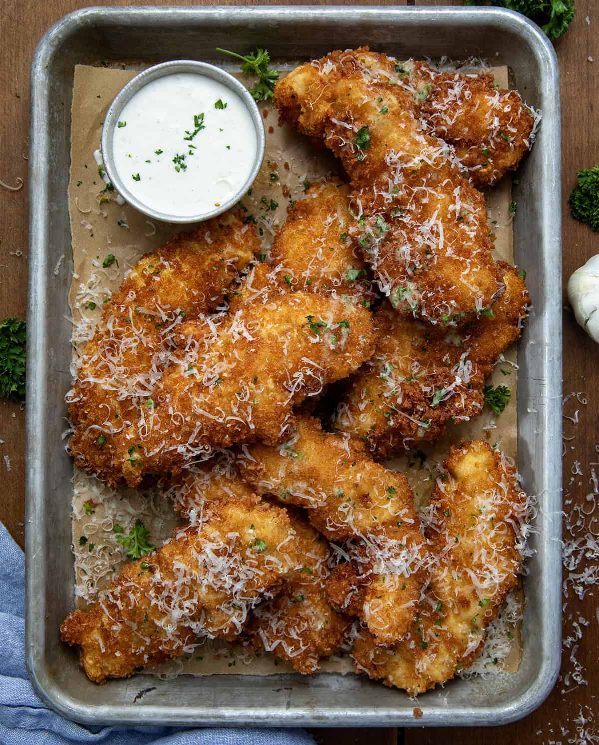 Garlic Parmesan Chicken Tenders - I Am Homesteader