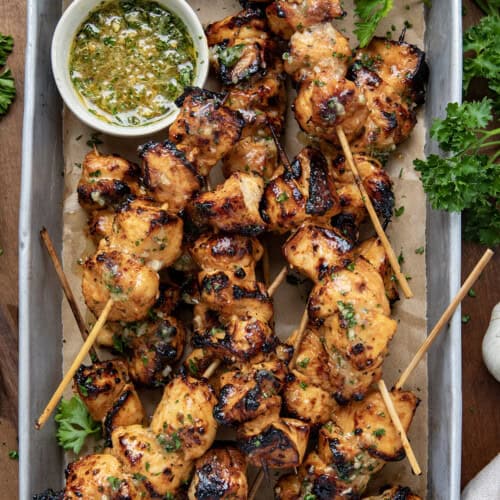 Honey Garlic Chicken Skewers - I Am Homesteader