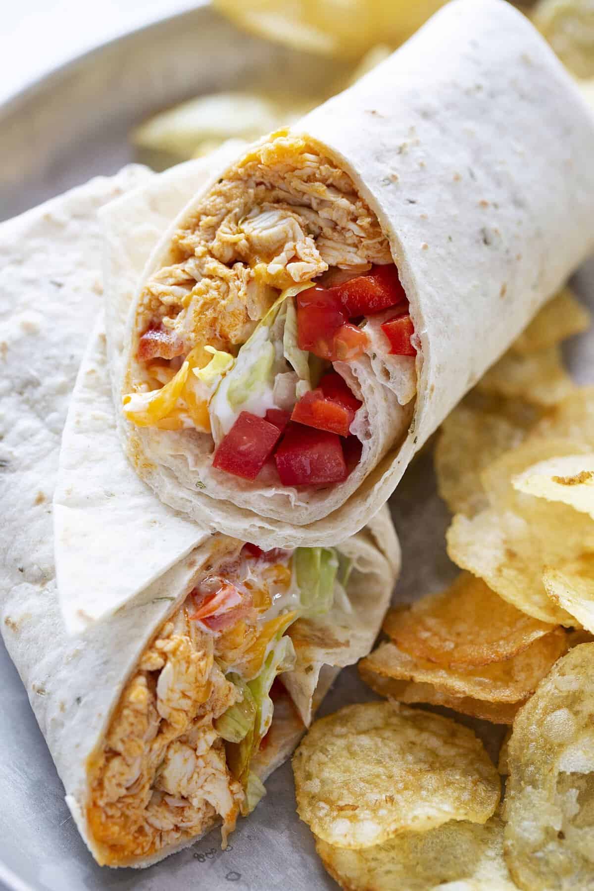 buffalo chicken wraps