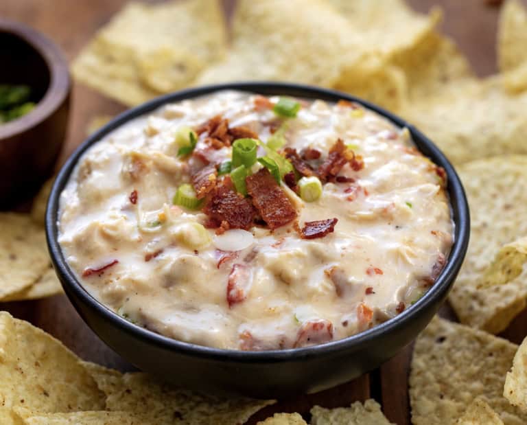 Queso Ranch Chicken Bacon Ranch Queso - I Am Homesteader