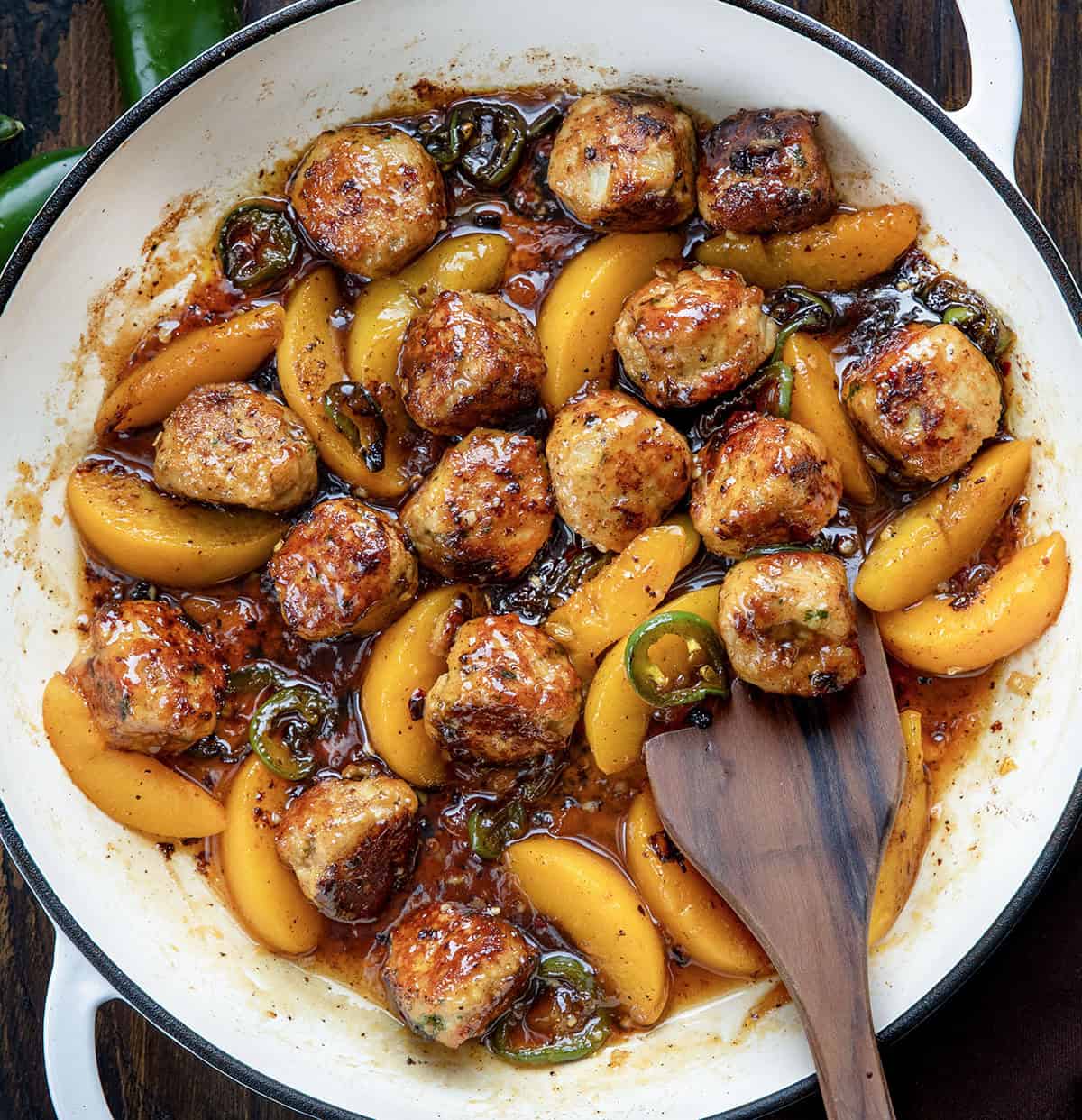 Jalapeño Peach Chicken Meatballs - I Am Homesteader